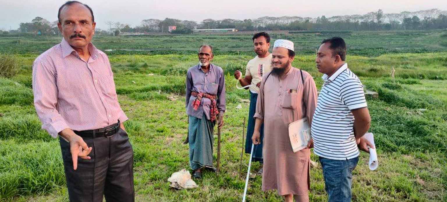 ইসলামনগর আবাসিক প্রকল্পের মাটি ভরাট কাজের ২য় পর্যায় আজ শুভ সূচনা